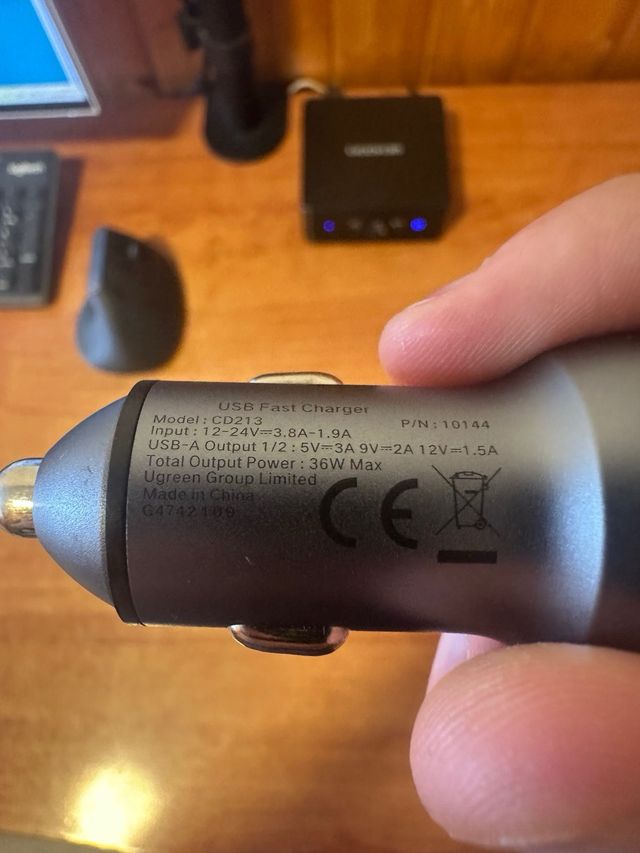 Cargador USB coche - 36W