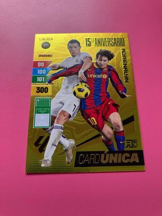 Cromo Adrenalyn Cristiano Ronaldo & Messi