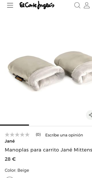 Manoplas Jané para carrito - Beige