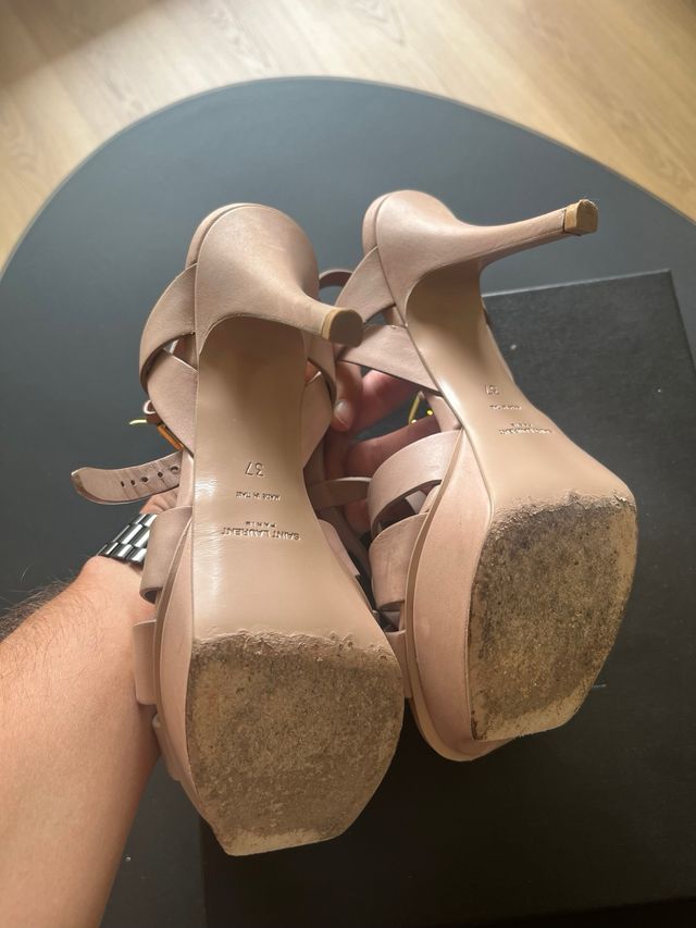 Sandalias Yves Saint Laurent Tribute Dark Pink 37