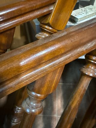Pasamanos escalera madera antiguos