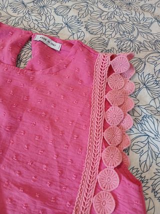 Blusa fucsia verano mujer