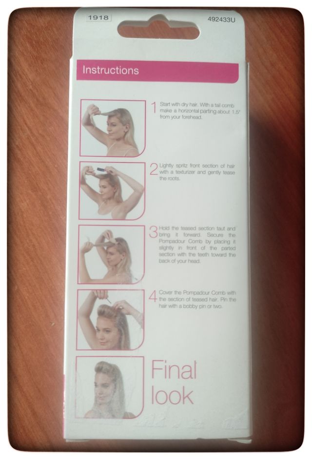 Peine Pompadour Scünci - 7 piezas