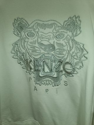 Sudadera Kenzo Tigre Blanca Talla M