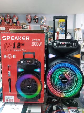 Altavoz Bluetooth maleta con ruedas
