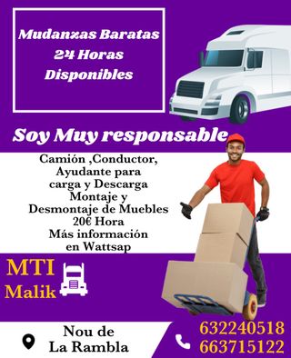Mudanzas Baratas
7 días disponibles