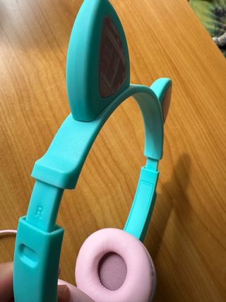 Auriculares Gato - Azul y Rosa