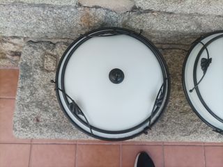 2 Lámparas techo forja 