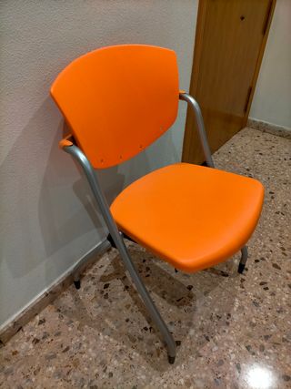 Silla plegable naranja