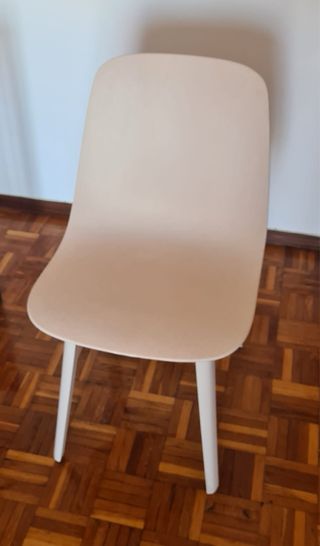 4 sillas modelo ODGER color blanco/beige
