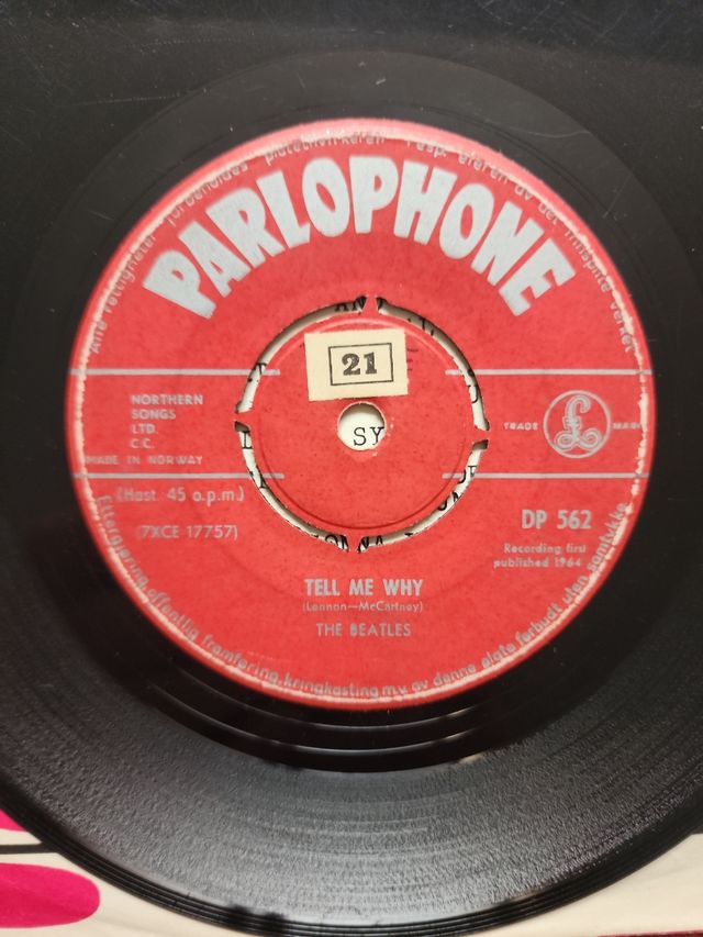 Single de Beatles: Tell Me Why
Edición de Suecia