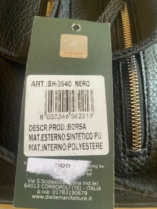 Borsa Beverly Hills Polo Club nera