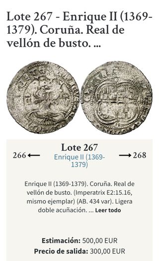 1 Real Enrique II (1369-1379) ¡¡RARISIMA!!