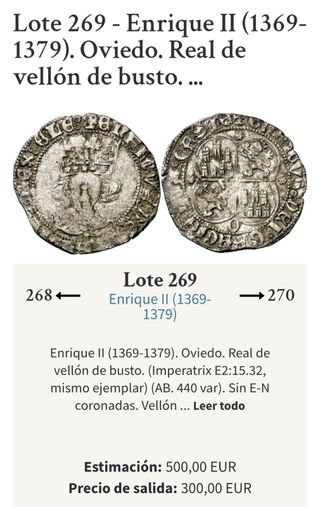 1 Real Enrique II (1369-1379) ¡¡RARISIMA!!