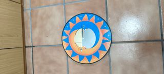 Espejo sol y luna decorativo