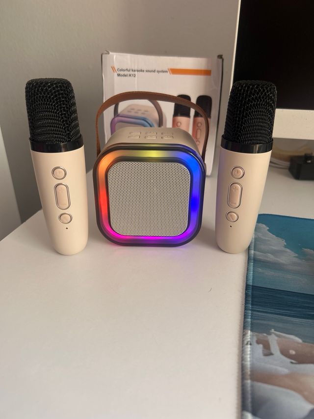 Karaoke portatile | 2 microfoni