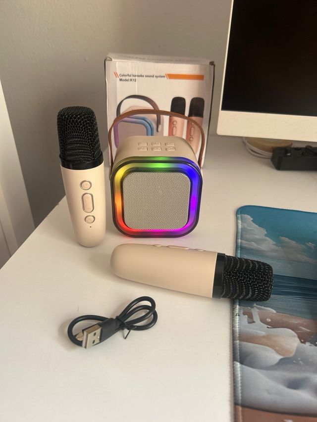 Karaoke portatile | 2 microfoni