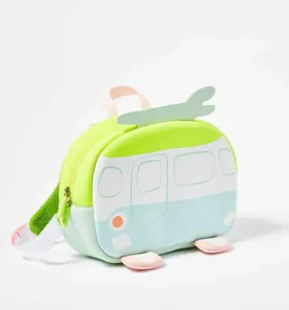 Mochila Infantil Furgoneta - Verde Amarillo
