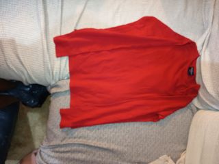 Camiseta roja manga larga