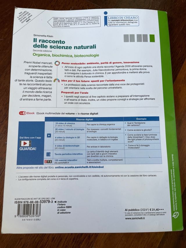 Il racconto delle scienze naturali