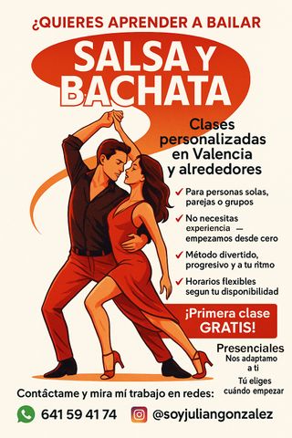 Clases de Salsa y bachata. Primera GRATIS 