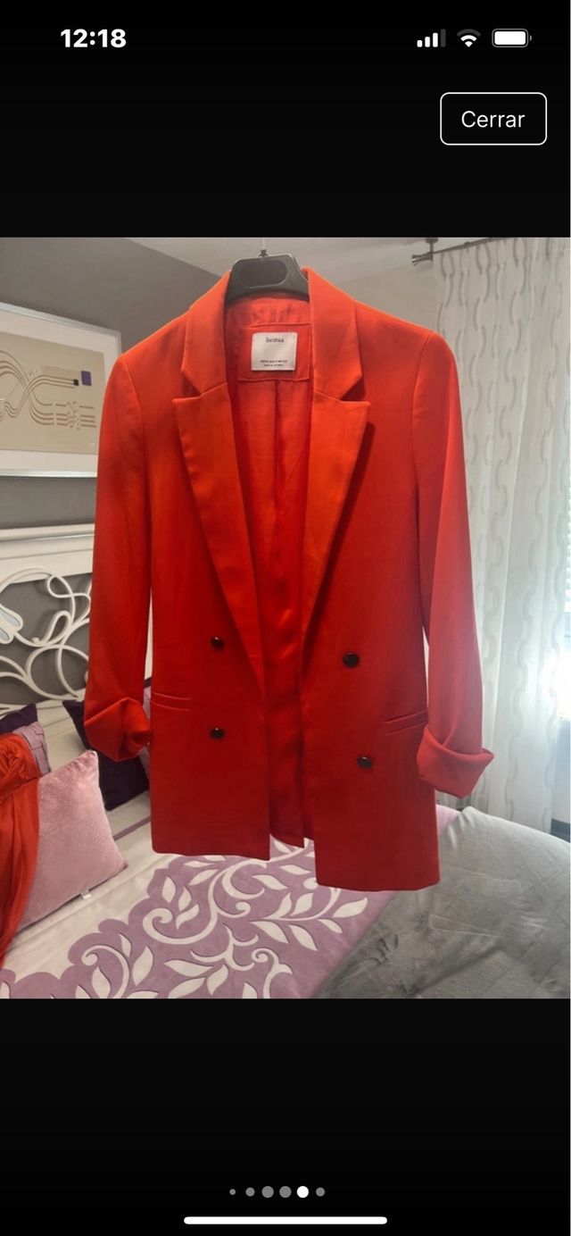 Blazer roja larga