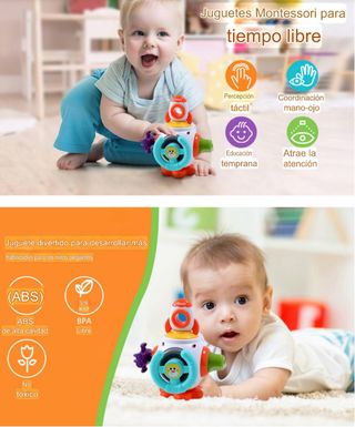 Cubo sensorial Montessori bebé. PRECINTADO