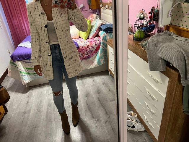 Chaqueta Zara blanca - Talla S