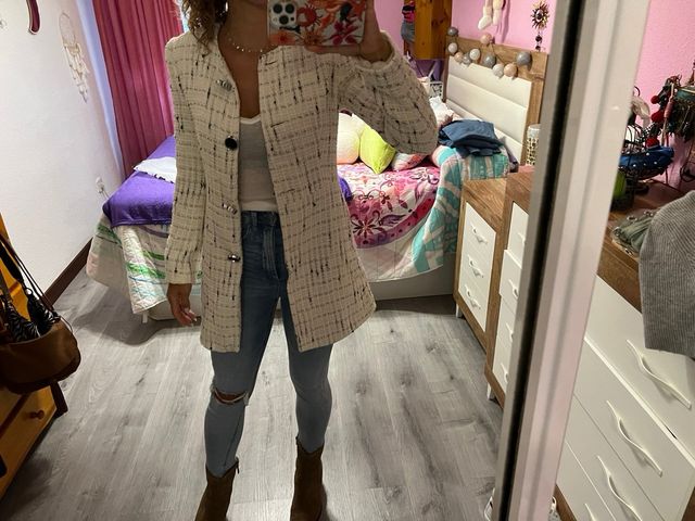 Chaqueta Zara blanca - Talla S