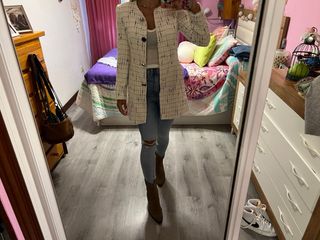 Chaqueta Zara blanca - Talla S