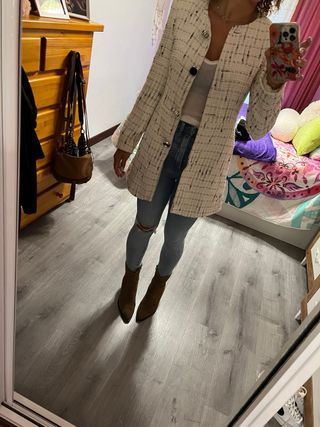 Chaqueta Zara blanca - Talla S