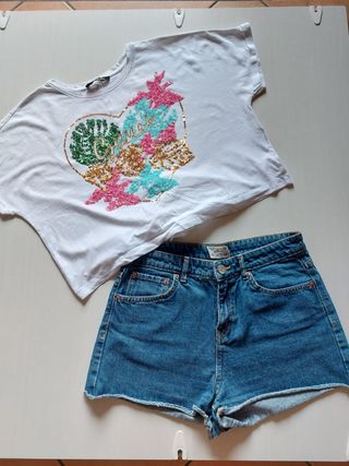Top Gaudi tg S + Shorts Terranova tg Eu40