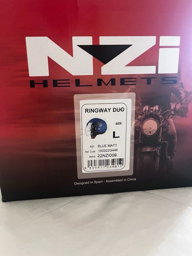 Sin Estrenar!! Casco NZI Ringway duo  Talla L