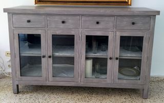 Vitrina gris Banak - Mueble salón