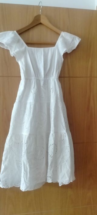Vestido Zara niña blanco T8