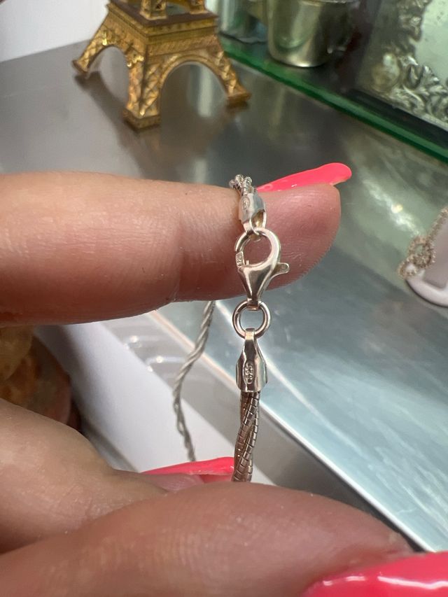 Conjunto plata: Collar y pendientes