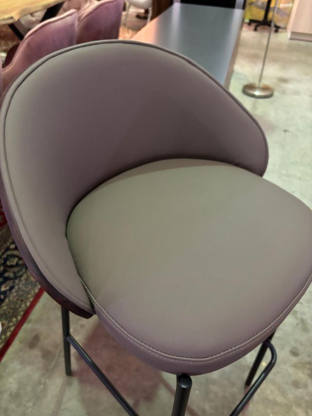 Taburete silla moderna gris