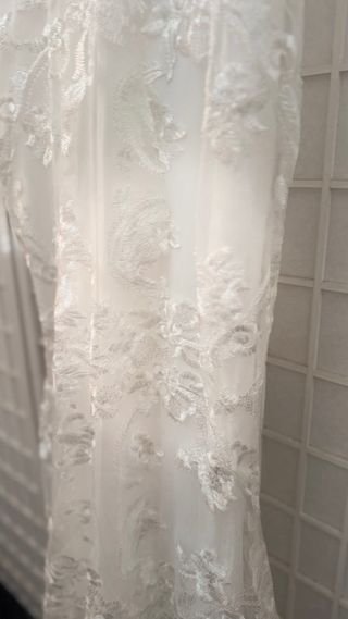 Vestido novia blanco encaje