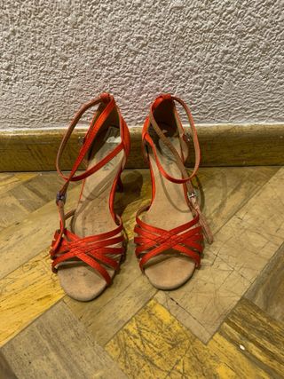 Sandalias baile rojas/ tango o salsa 