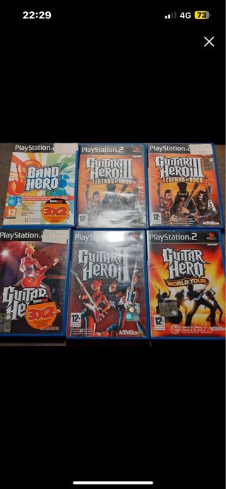 6x Guitar Hero PS2 - Activision