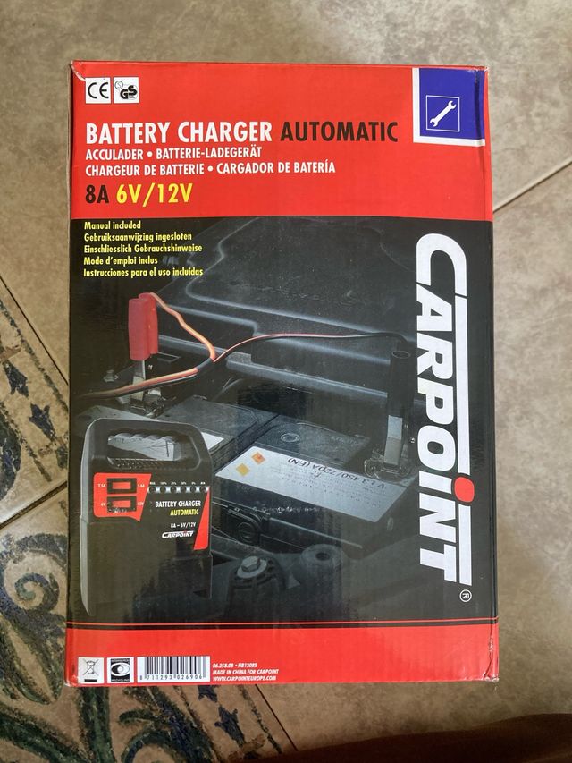 Cargador Batería Automático 8A 6V/12V