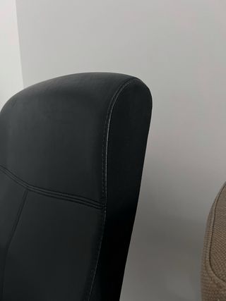 Silla oficina giratoria polipiel negra