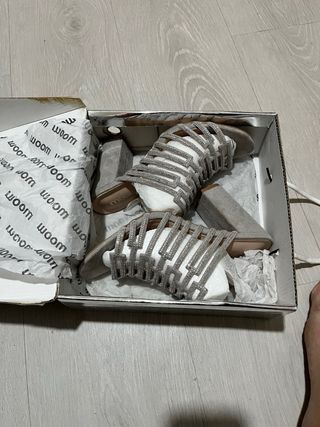 Sandalias Moom plateadas