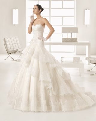 Vestido novia rosa clara - Talla M -L