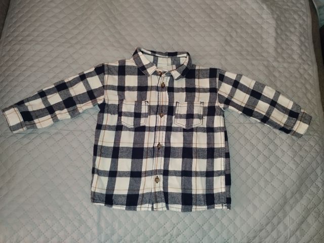 Camisa cuadros bebé H&M