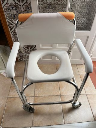 Silla de ducha con ruedas