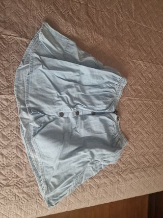 Falda vaquera niña azul