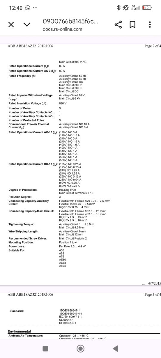Relé térmico TA75DU-80