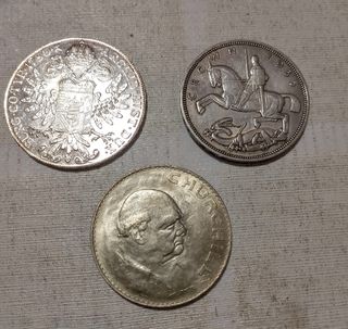 3 Monedas Antiguas Plata