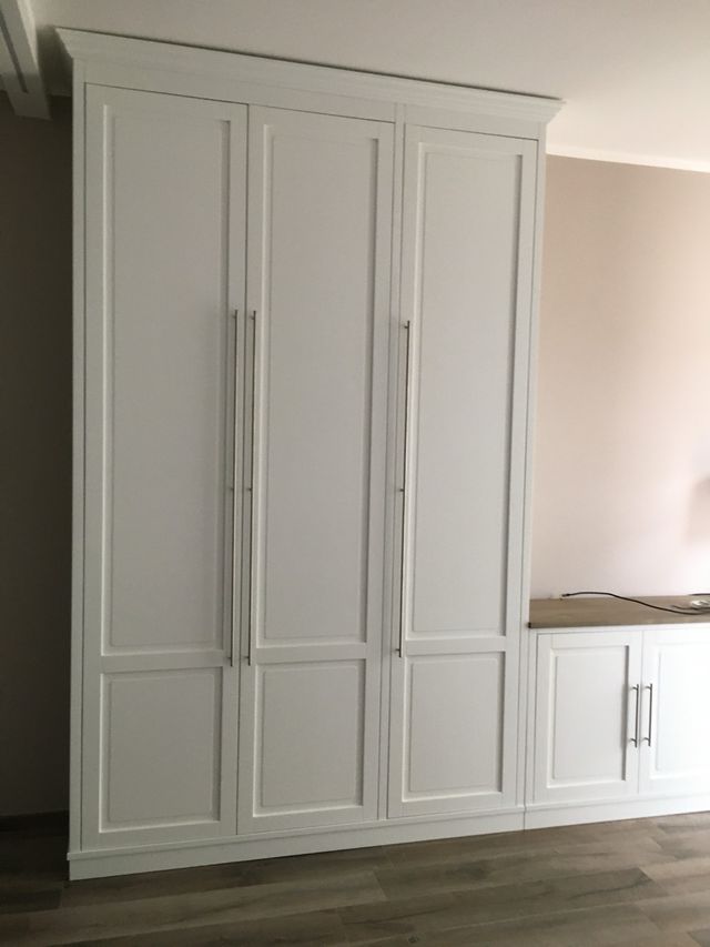 Armadio 3 ante bianco - MDF laccato